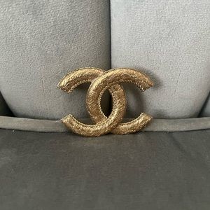 Authentic Chanel railway brooch